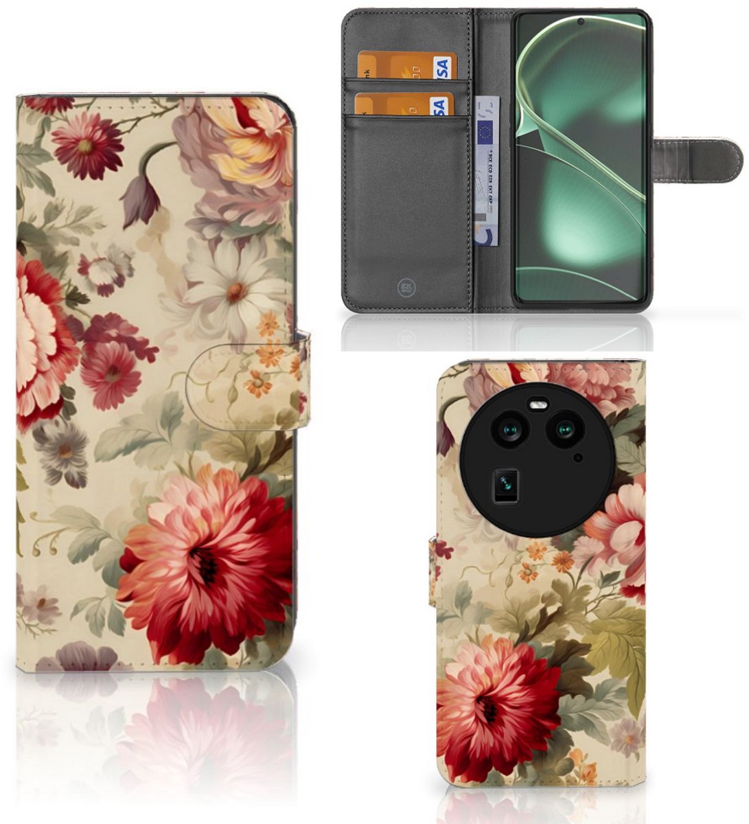 Hoesje voor OPPO Find X6 Bloemen