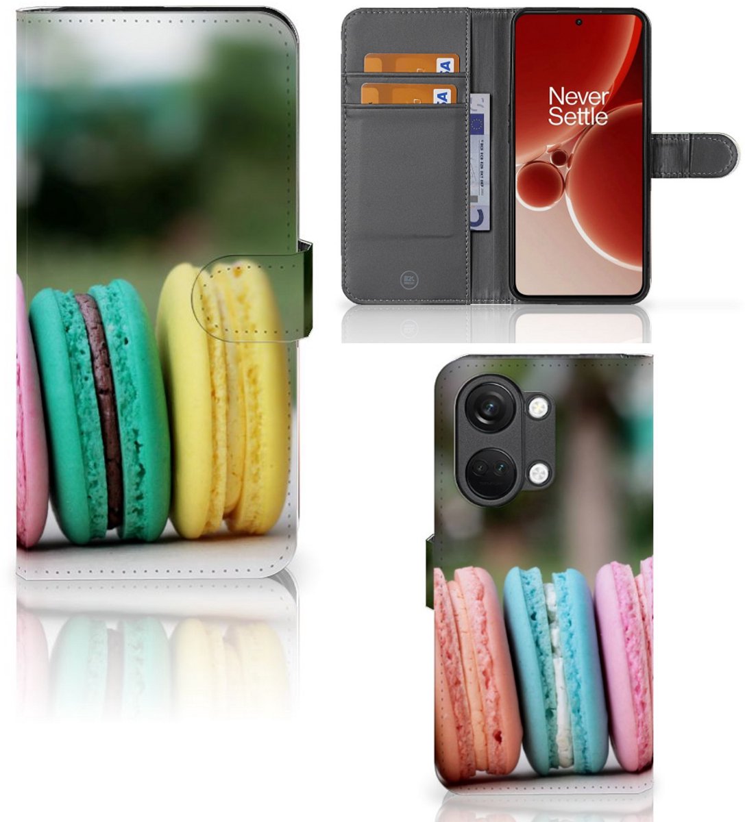 Boekhoesje voor OnePlus Nord 3 Book Cover Macarons