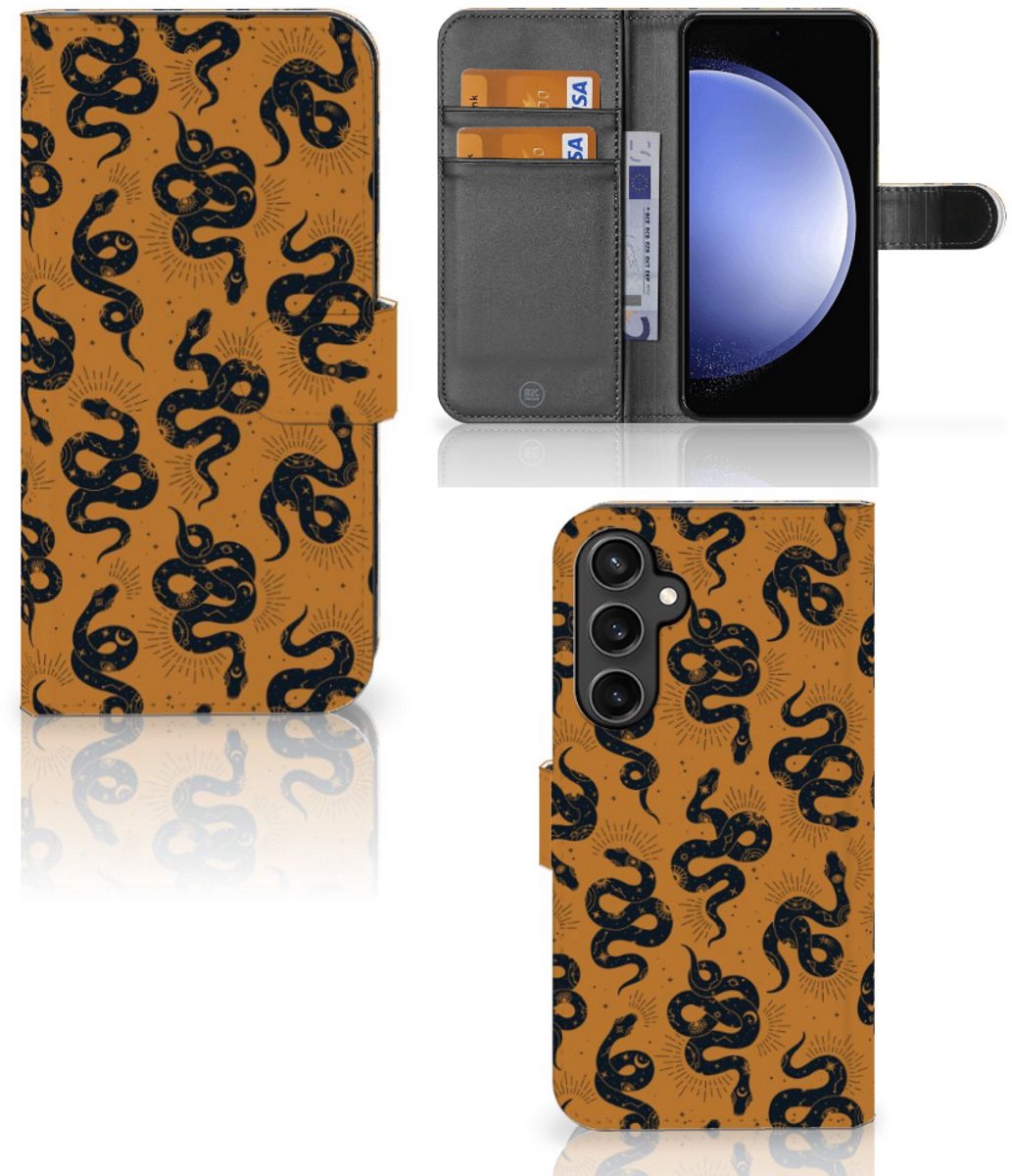 Telefoonhoesje met Pasjes voor Samsung Galaxy S23 FE Snakes