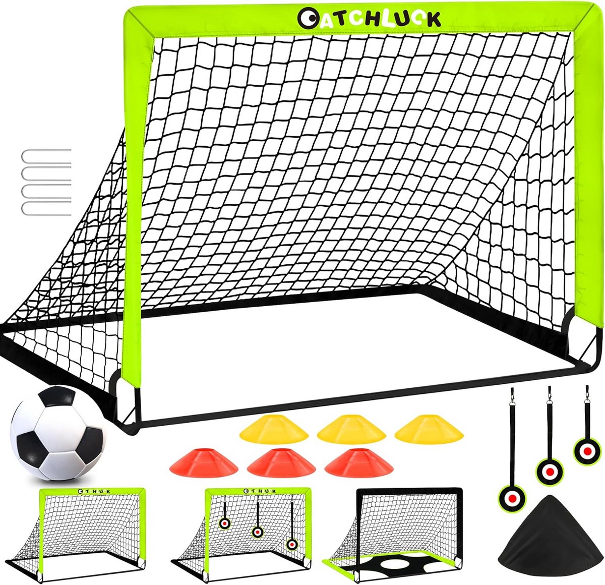 Voetbalgoal voor Kinderen - Opvouwbare Doelnetten voor Tuin en Training