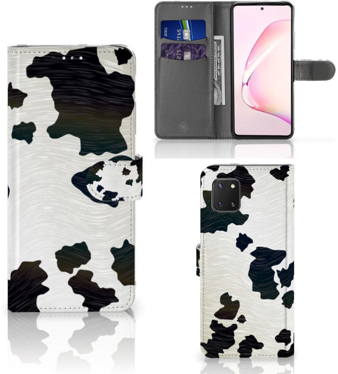 Samsung Note 10 Lite Telefoonhoesje met Pasjes Koeienvlekken