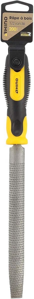 Halfronde Rasp 200 mm - Ergonomische Houten Vijl voor Hout en Metaal
