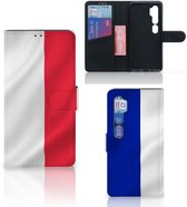 Flip Housse Étui Xiaomi Mi Note 10 Pro Coque Drapeau Français