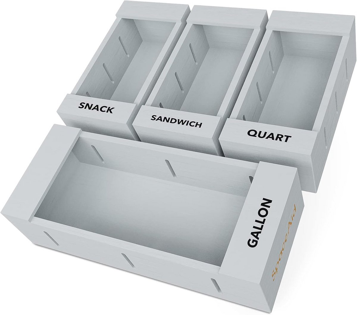Tas Opbergorganizer voor Keukenlade - Bamboe Organizer voor Diverse Maten (4 Stuks)