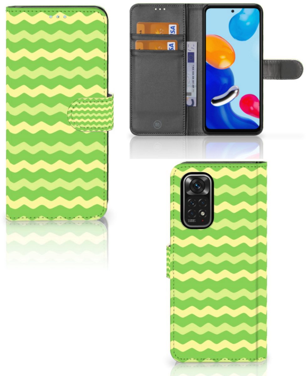 Xiaomi Redmi Note 11/11S Telefoon Hoesje Waves Green