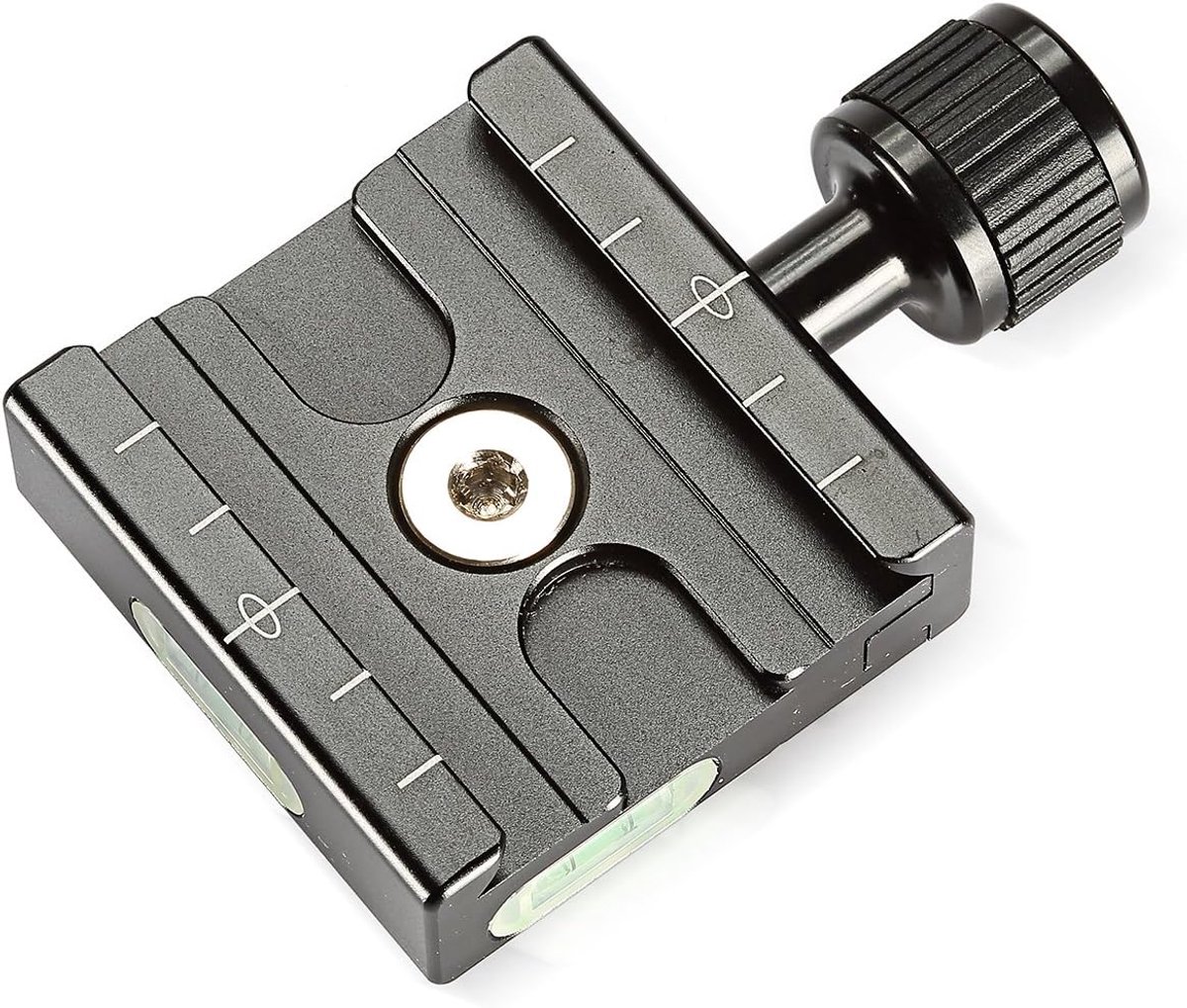 Aluminium 50mm Quick Release Plaat met Adapter en Ingebouwde Bubble Level