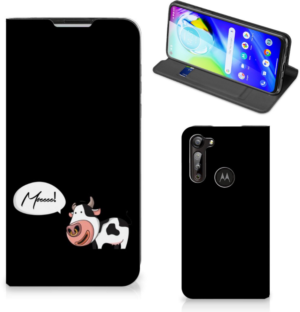 Motorola Moto G8 Power Magnet Case Cow