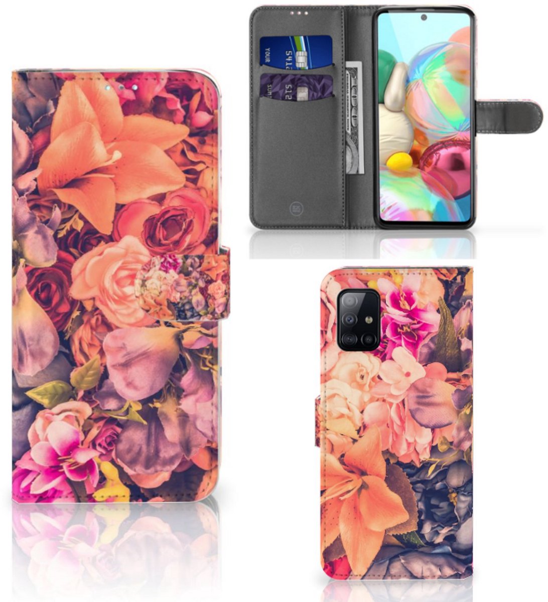 Samsung Galaxy A71 Hoesje Bosje Bloemen