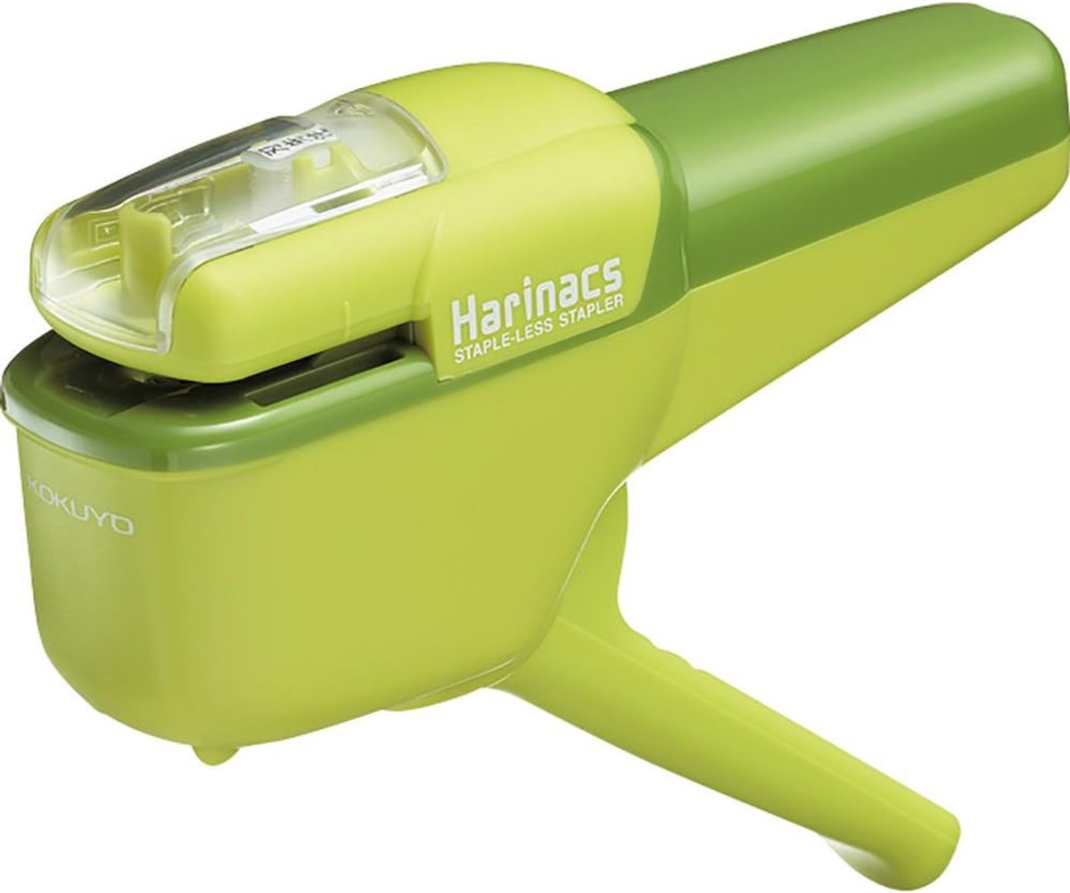 Harinacs Japanse nietmachine - werkt zonder klemmen - groen - tot 10 vellen tegelijk hechten