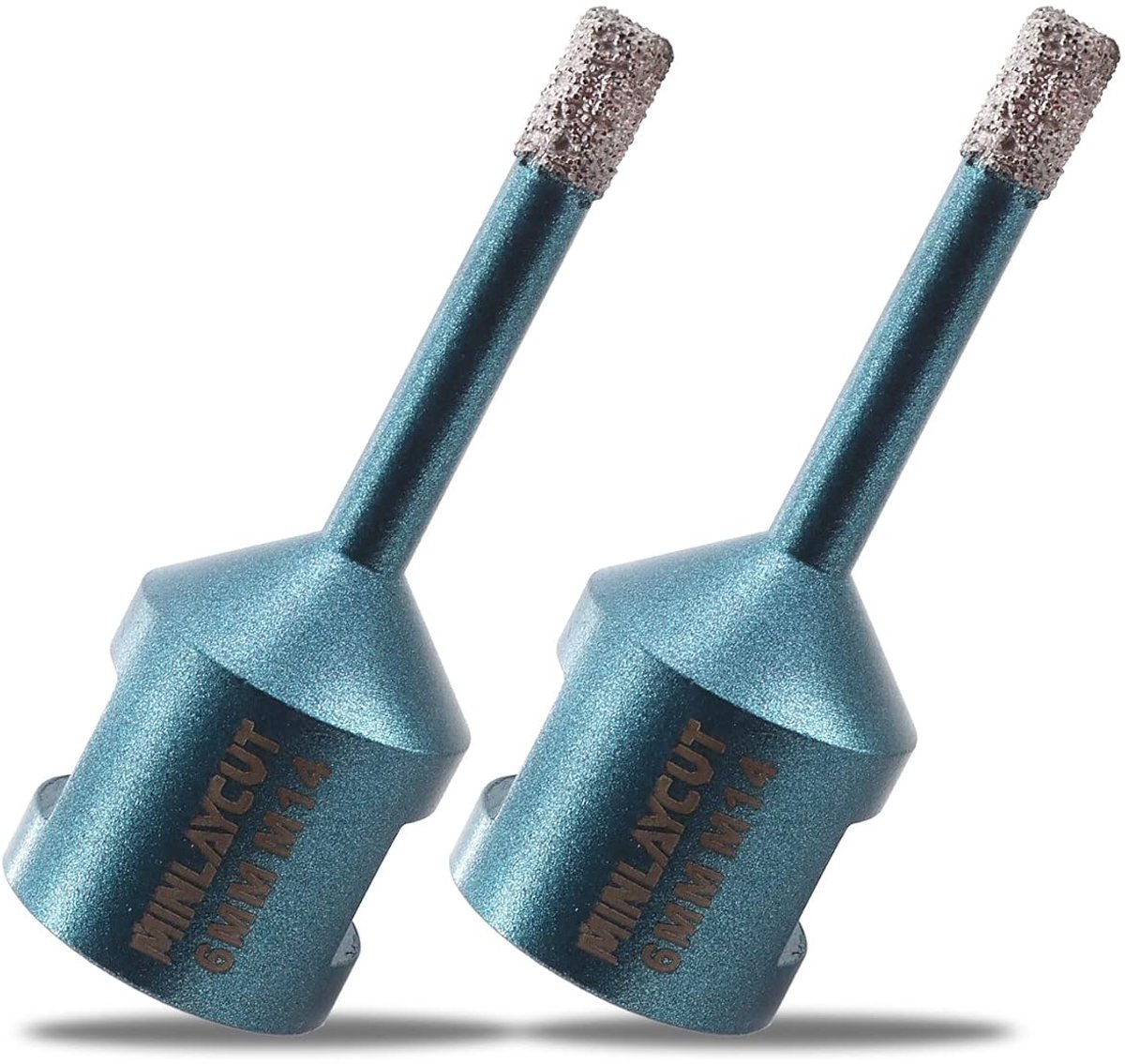 Diamant tegelboor 6 mm - gatenzaag voor porseleinen tegels, keramiek, graniet en marmer - 2 stuks