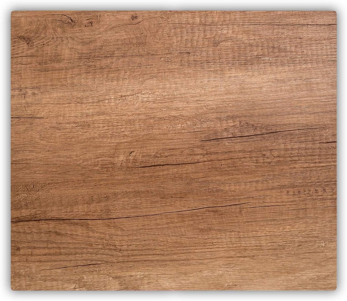 Geharde Glazen Snijplank 60x52cm - Multi-functionele Kookplaatbescherming en Serveerschotel - Antislip Keuken Achterwand
