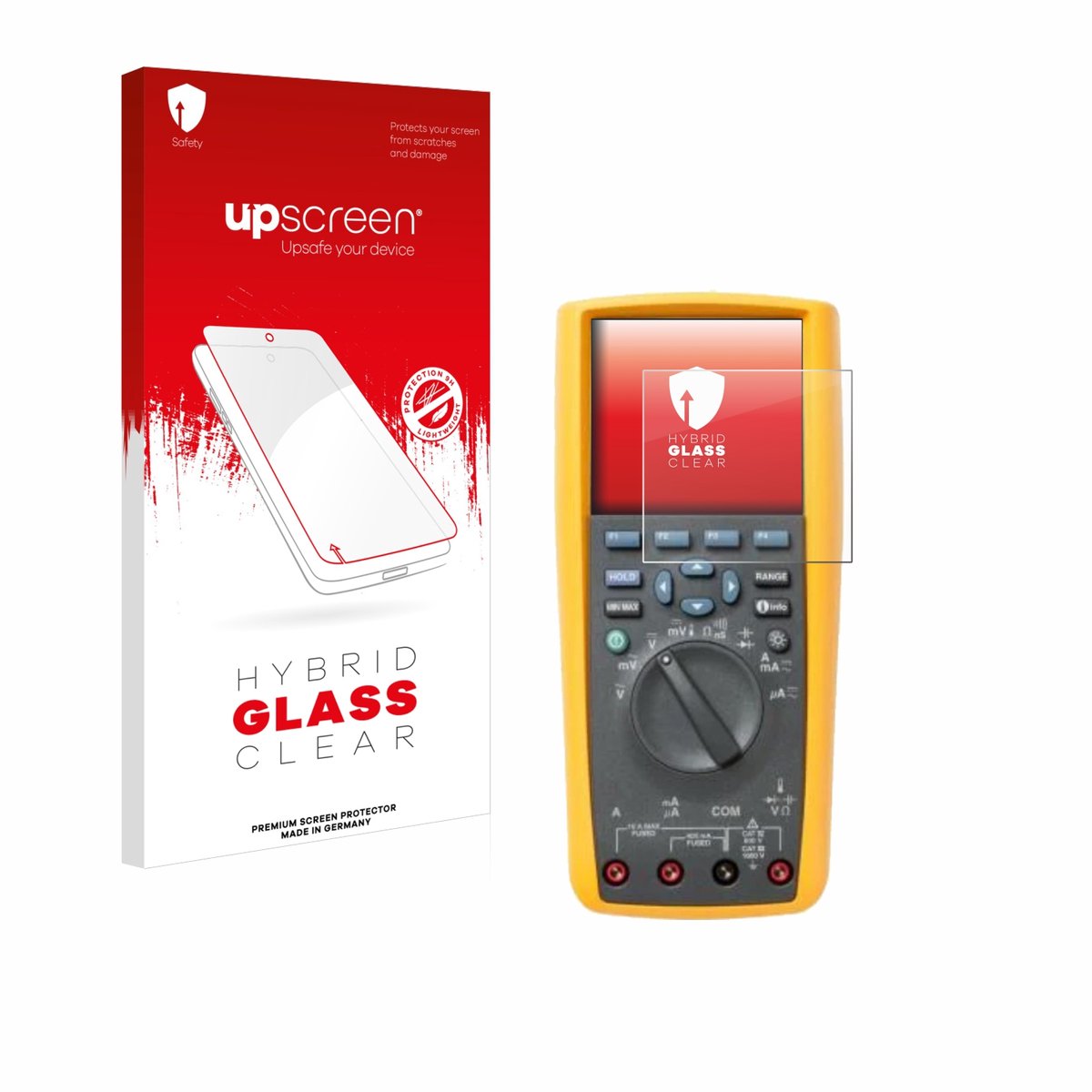 upscreen - Screenprotector voor Fluke 287 - Folie Beschermfolie Beschermglas transparant