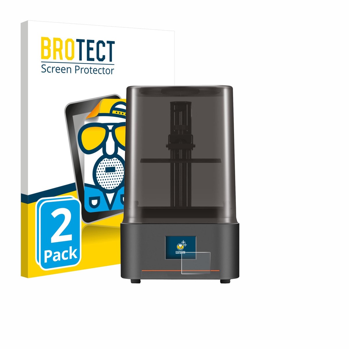 BROTECT - Screenprotector voor Anycubic Photon Mono 4 - Folie Beschermfolie matte 2 Stuks