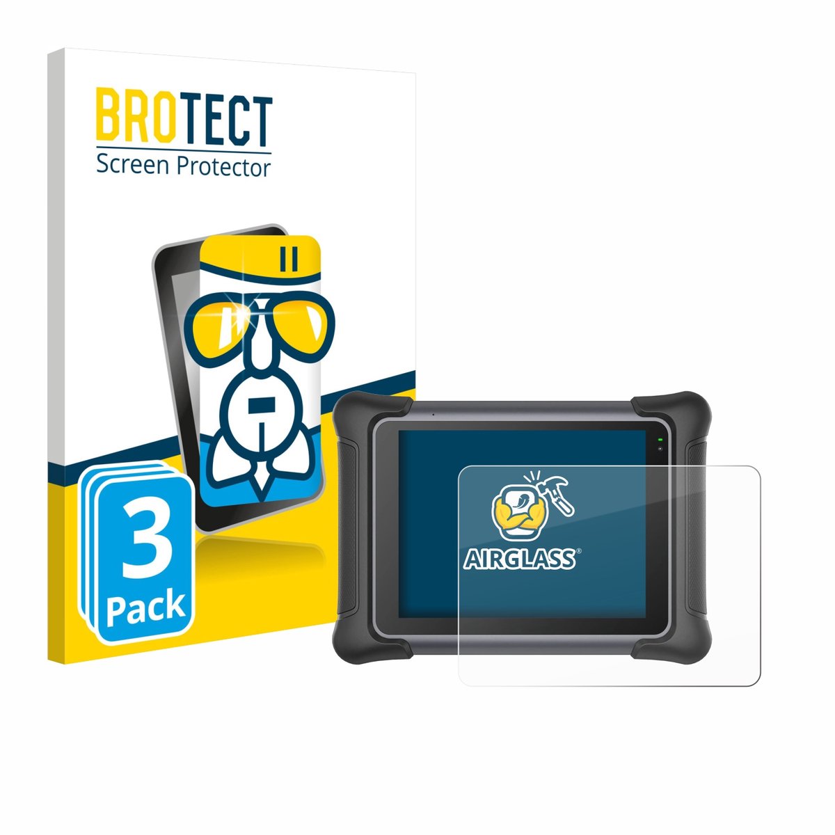 Screenprotector 3 Stuks voor Autel MaxiSys Elite II PRO Beschermglas transparant