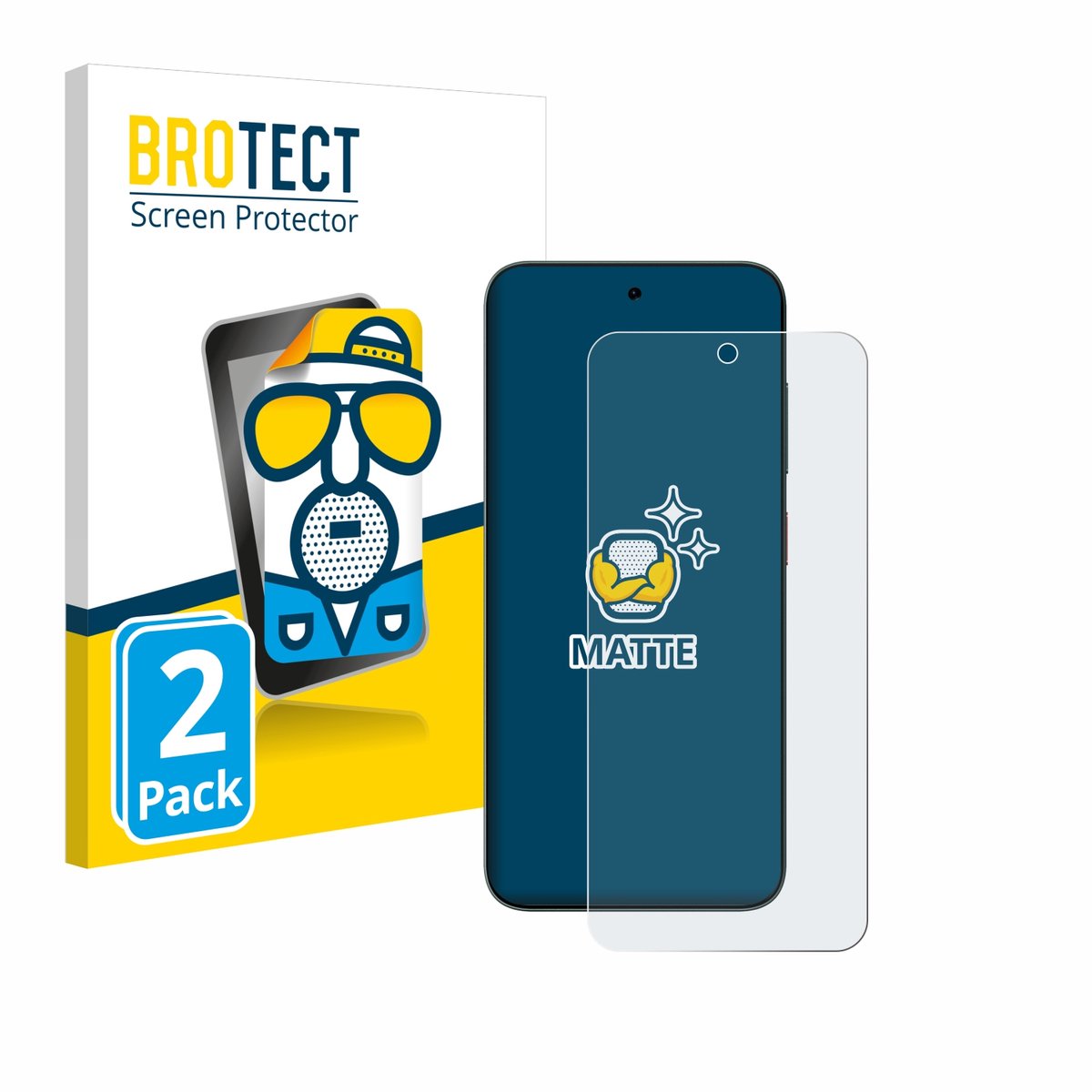 BROTECT - Screenprotector voor ZTE Blade V70 - Folie Beschermfolie matte 2 Stuks