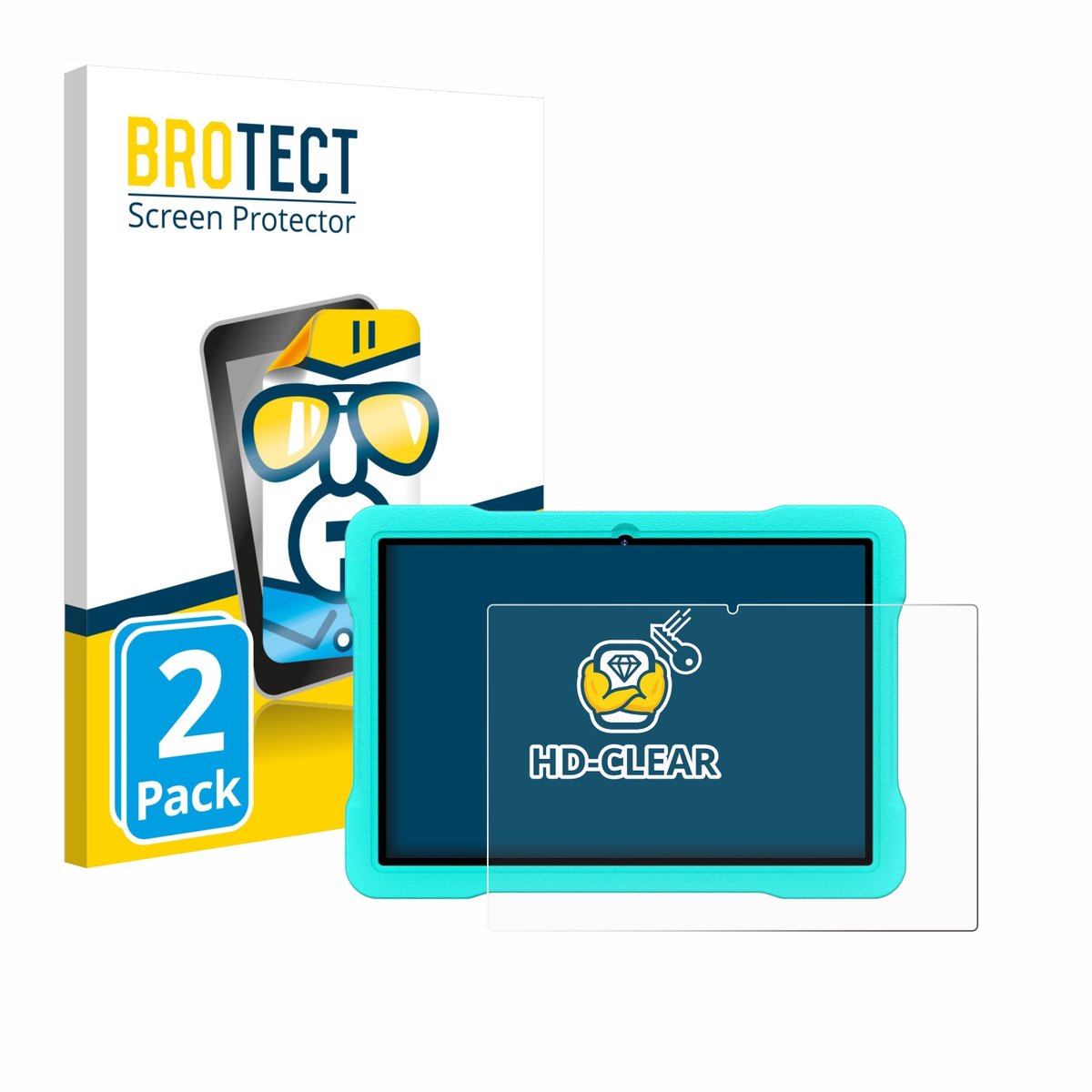 BROTECT - Screenprotector voor UJJ U8 - Folie Beschermfolie transparant 2 Stuks
