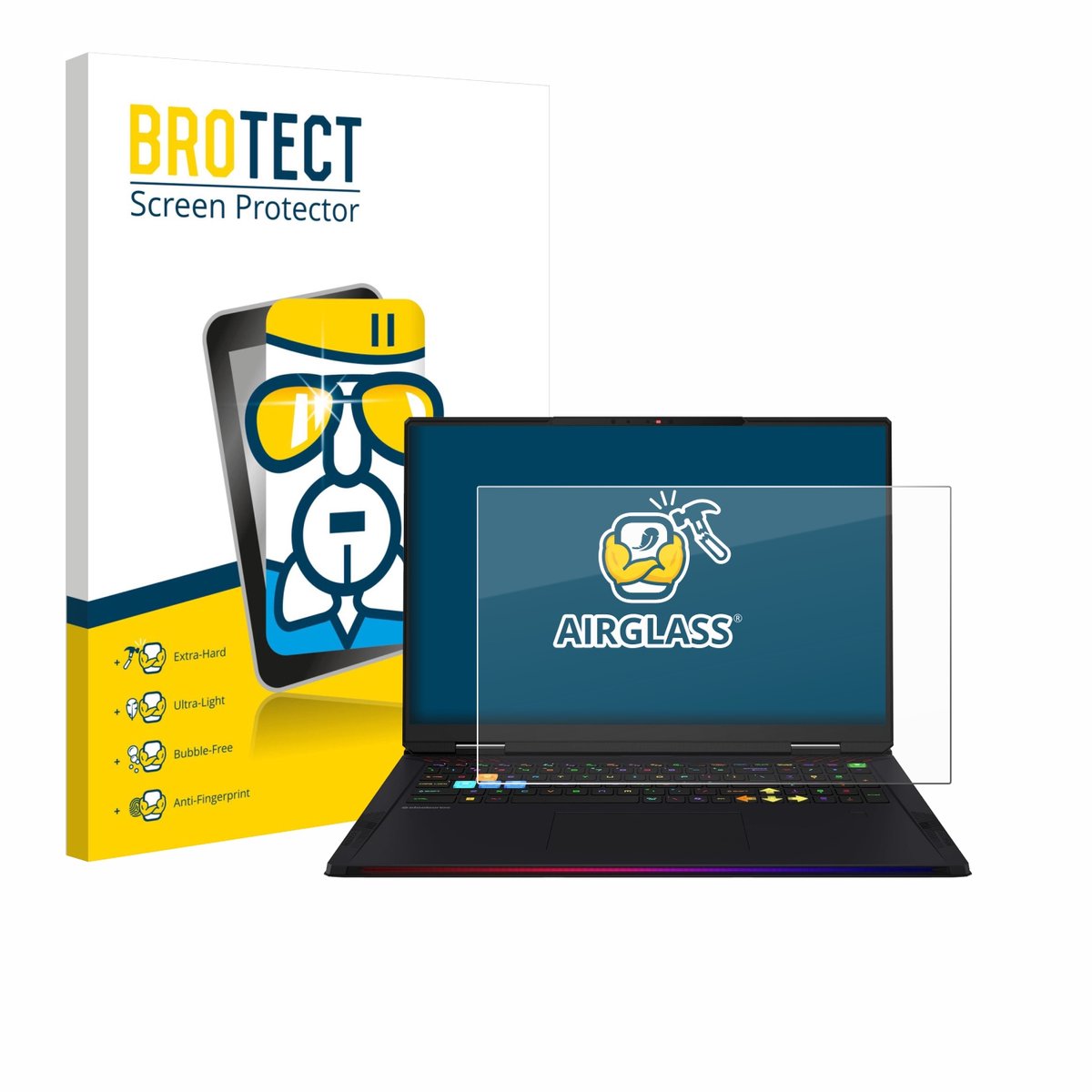 Screenprotector voor MSI Raider 18 HX AI 2025 Beschermglas transparant
