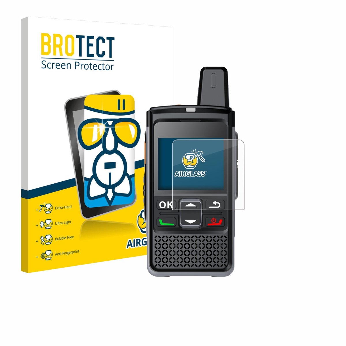 Screenprotector voor Hytera PNC360S Beschermglas transparant