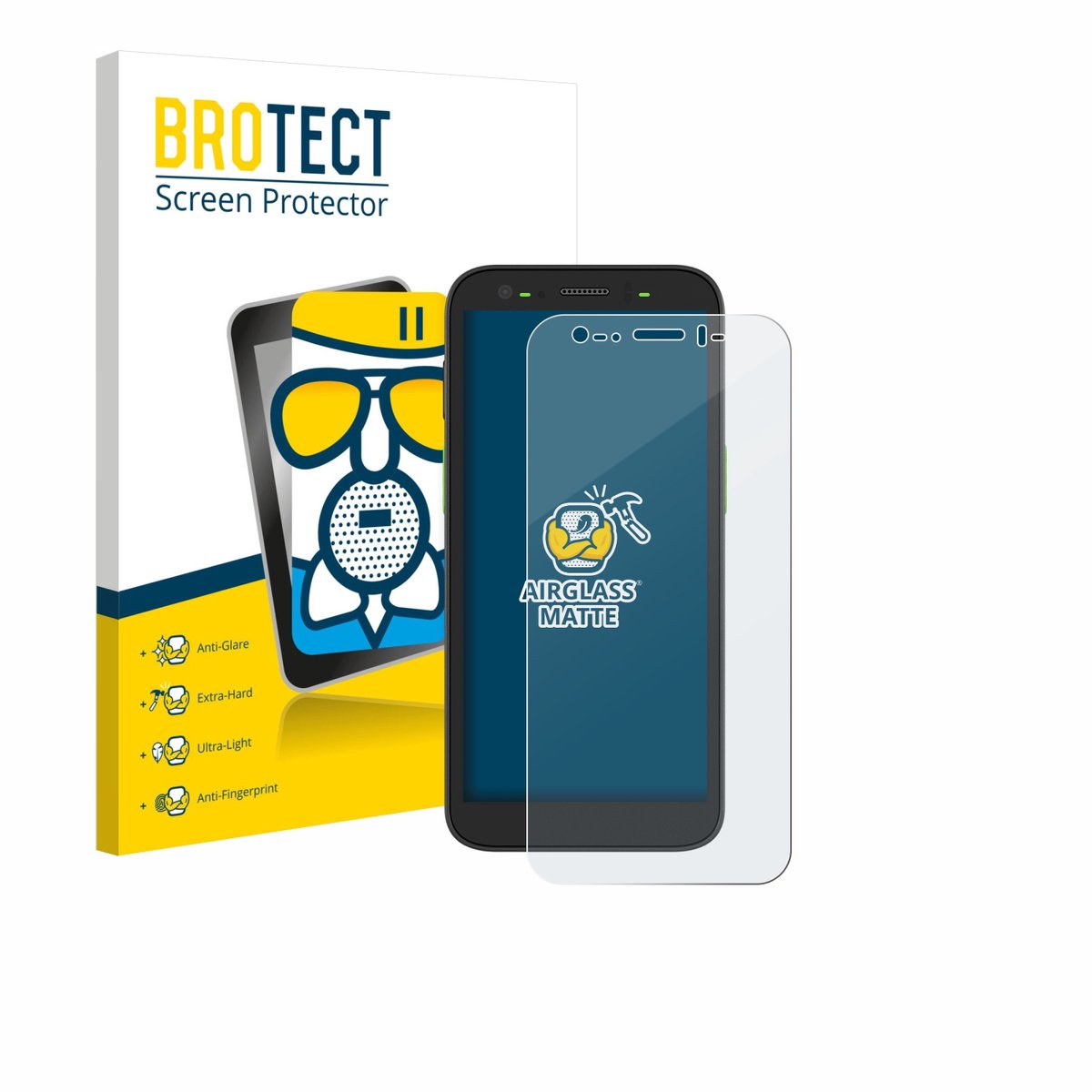 BROTECT - Screenprotector voor Zebra TC501 - Folie Beschermfolie Beschermglas matte