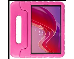 HappyCase Kinder Tablethoes Geschikt voor Lenovo Tab M11/K11 | Kindvriendelijke Hoes | Beschemhoes | Kinderhoes | met Handvat en Standaard | Roze
