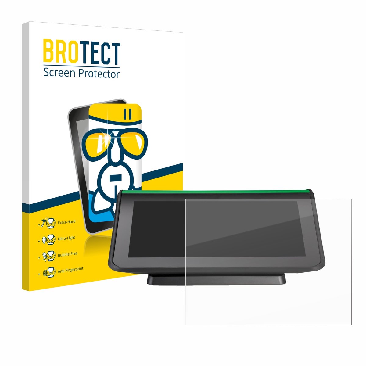 Screenprotector voor Hella Gutmann Mega Macs 66 Beschermglas transparant
