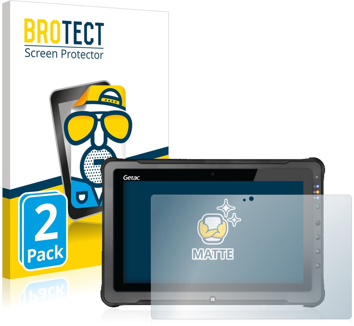 BROTECT - Screenprotector voor Getac F110 G5 - Folie Beschermfolie matte 2 Stuks