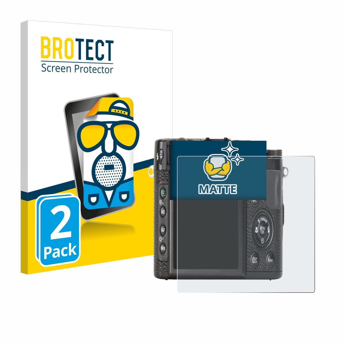 BROTECT - Screenprotector voor Fujifilm X10 - Folie Beschermfolie matte 2 Stuks