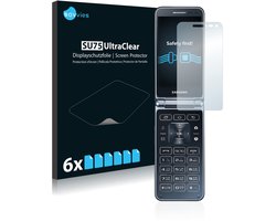 Savvies - Screenprotector voor Samsung Galaxy Folder 2 - Folie Beschermfolie transparant 6 Stuks