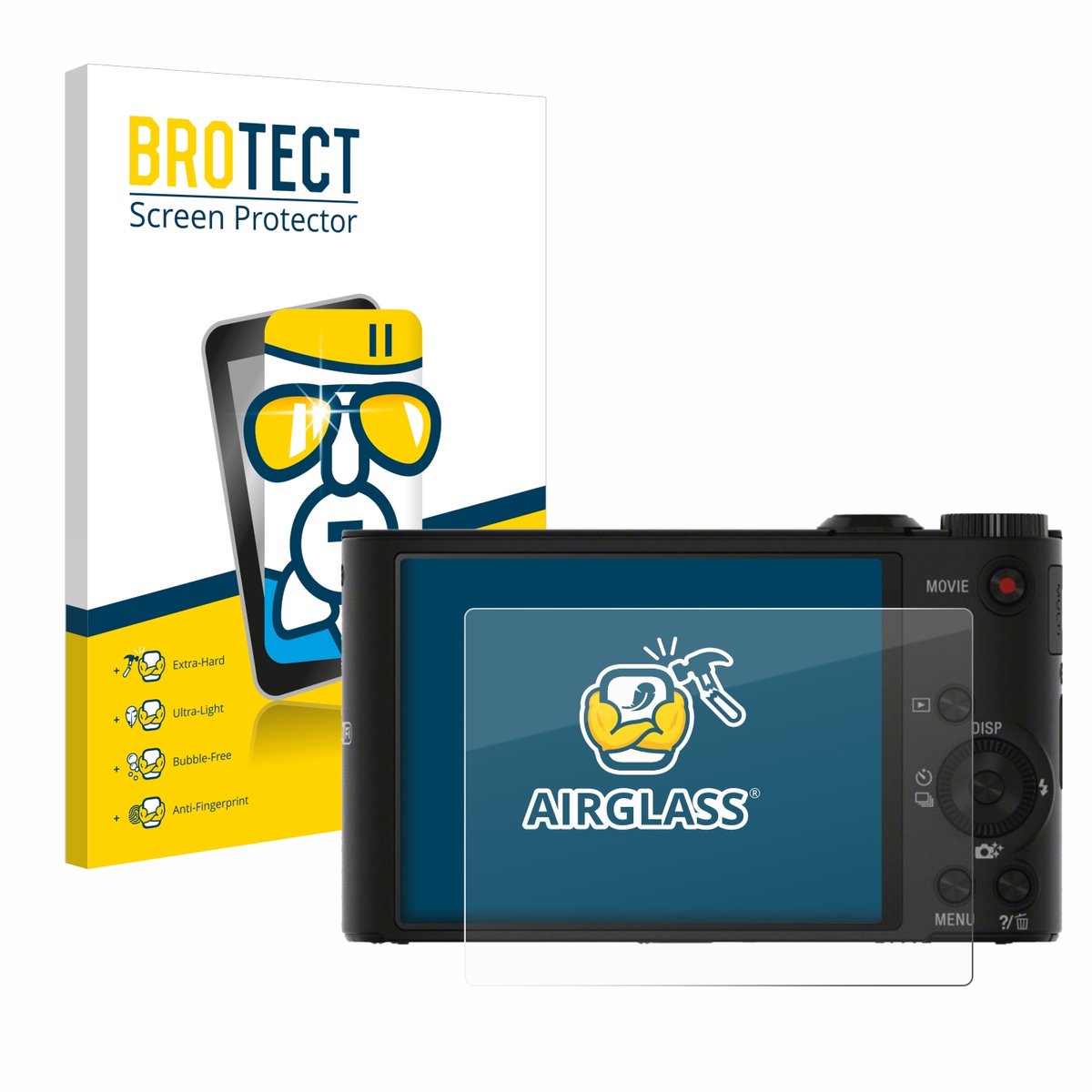 Screenprotector voor Sony Cyber-Shot DSC-WX300 / WX350 Beschermglas transparant