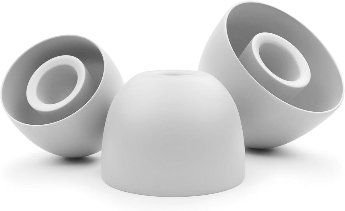 12 stuks Siliconen Oordopjes Tips voor In-Ear Hoofdtelefoons Grijs