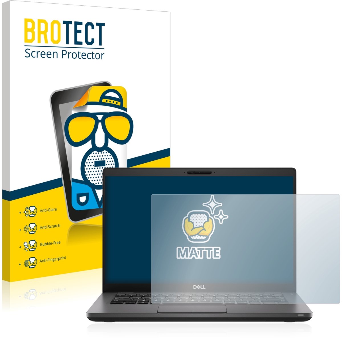 BROTECT - Screenprotector voor Dell Latitude 5410 - Folie Beschermfolie matte