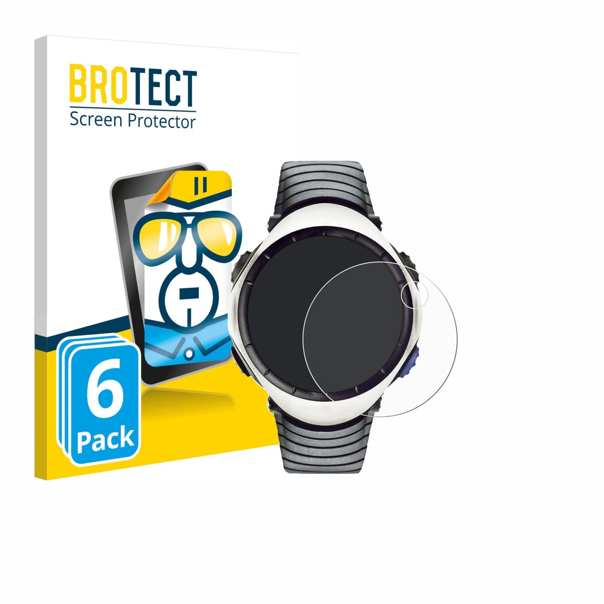 BROTECT - Screenprotector voor Suunto Regatta - Folie Beschermfolie transparant 6 Stuks