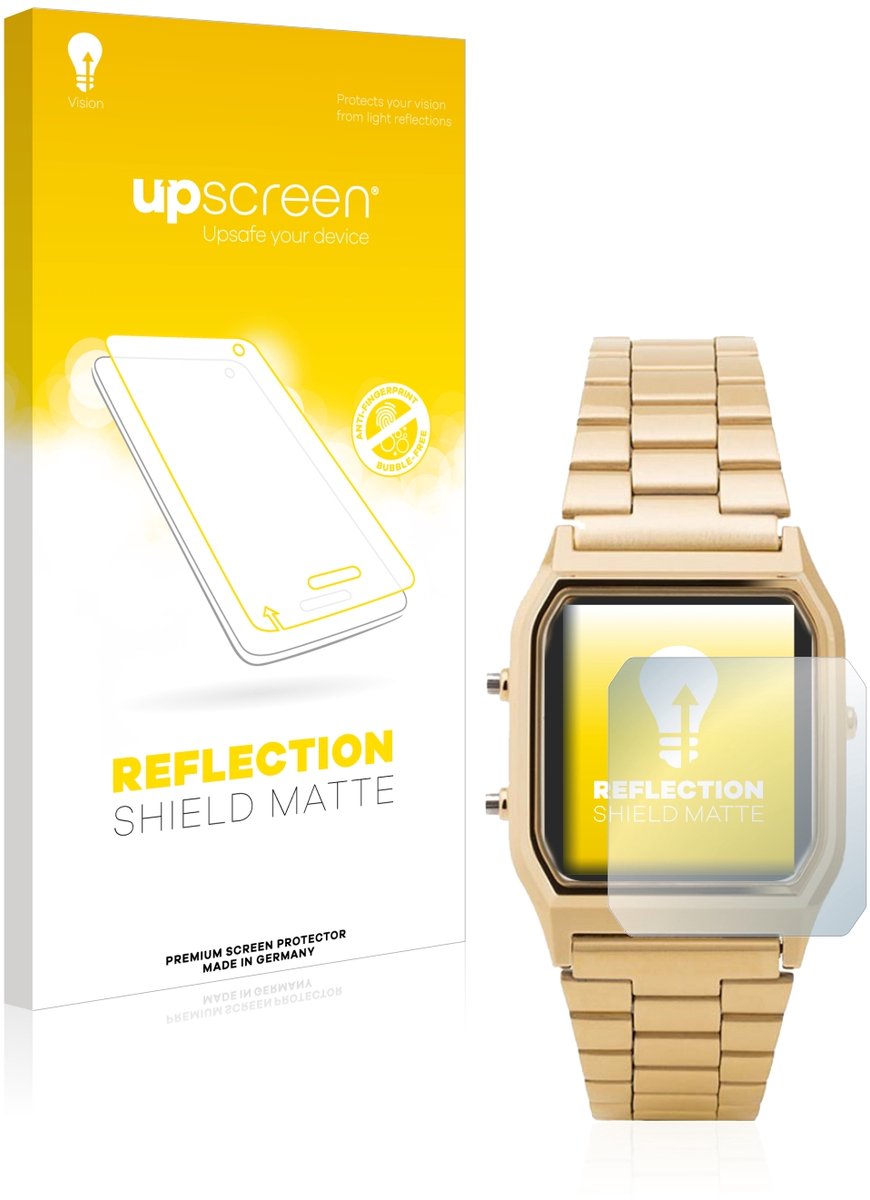 upscreen - Screenprotector voor Casio AQ-230GA - Folie Beschermfolie anti glare matte