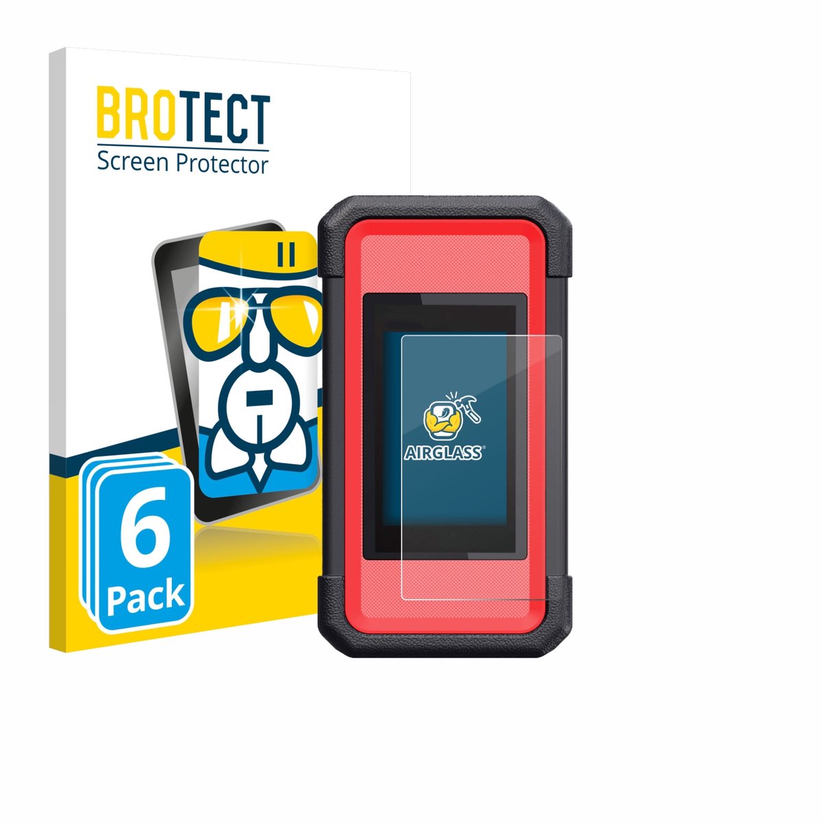 Screenprotector 6 Stuks voor Launch X431 SmartLink C V2.0 Beschermglas transparant