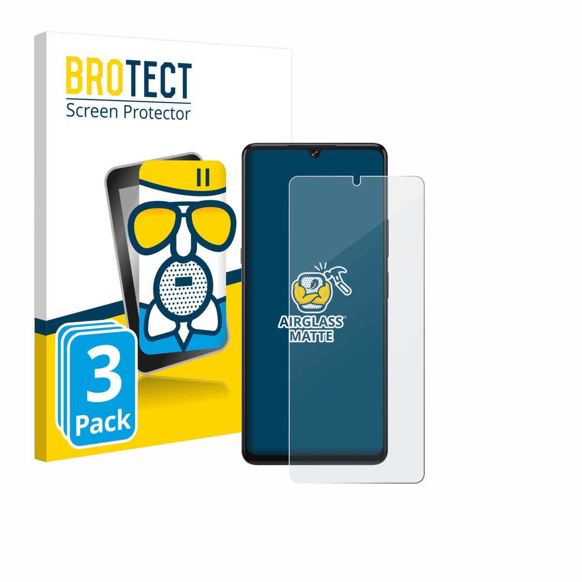 BROTECT - Screenprotector voor Cubot X100 - Folie Beschermfolie Beschermglas matte 3 Stuks