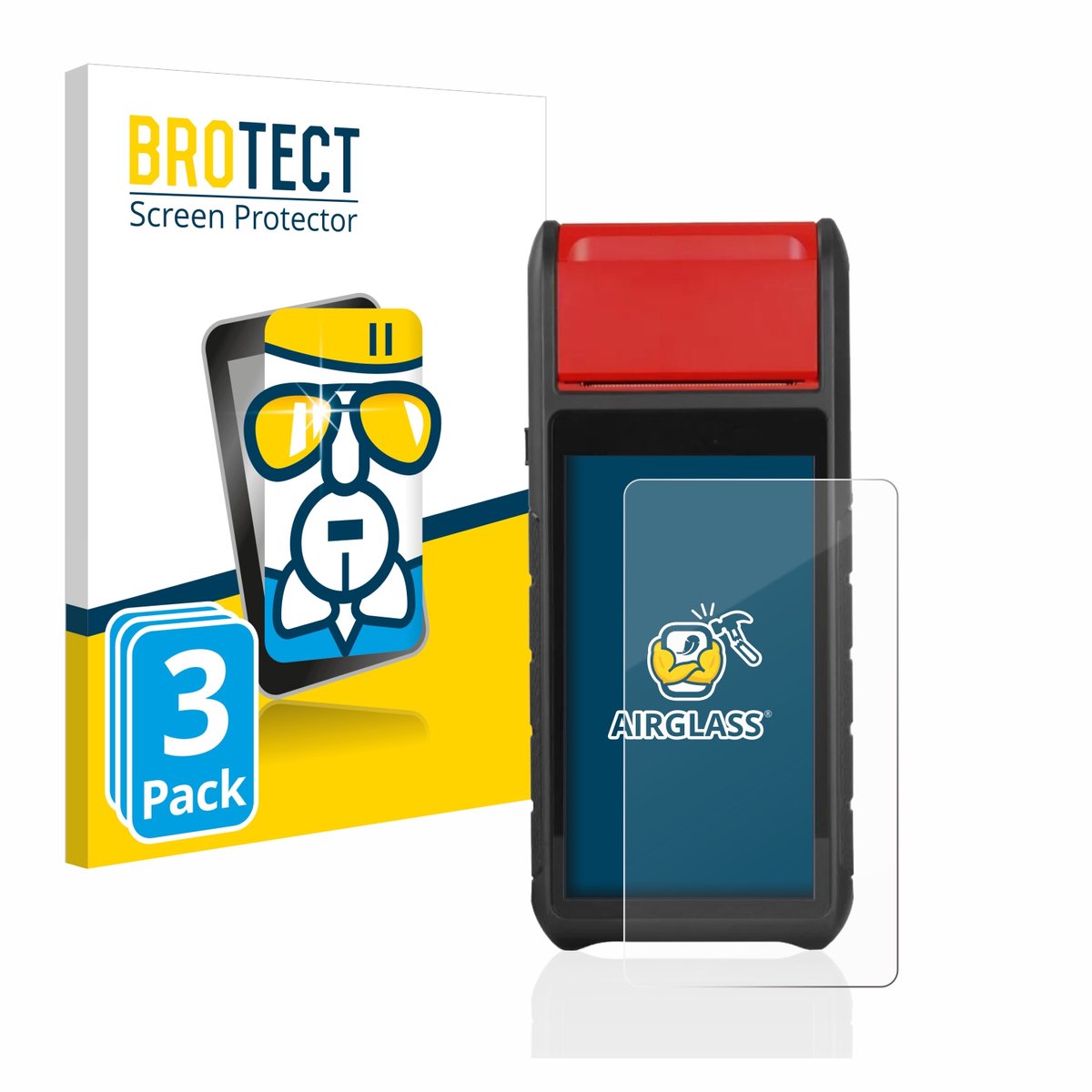 Screenprotector 3 Stuks voor Autel MaxiBAS BT608 Beschermglas transparant