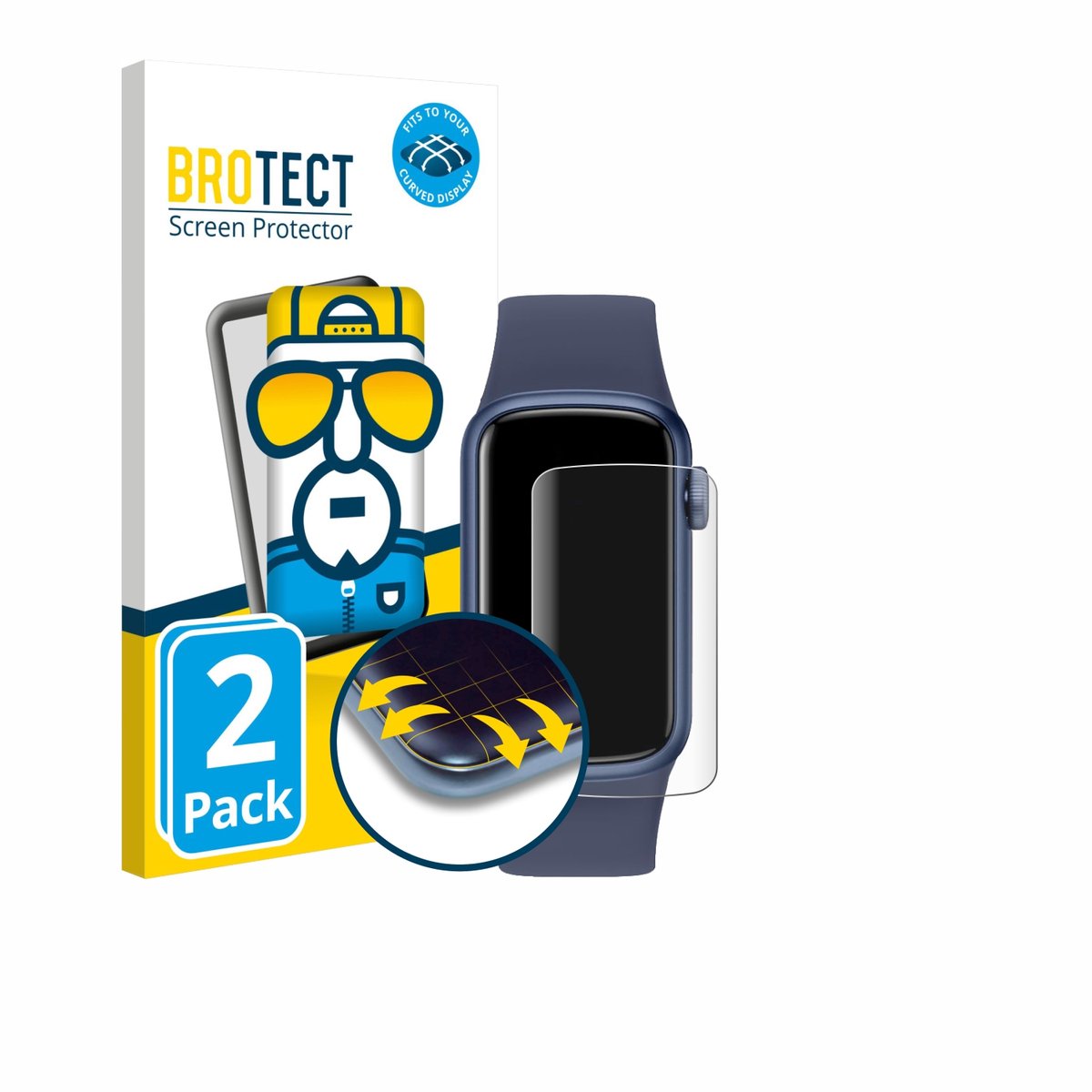 BROTECT - Screenprotector voor Imfrchcs B6 1.47" - Folie Beschermfolie transparant volledig dekking - 2 Stuks