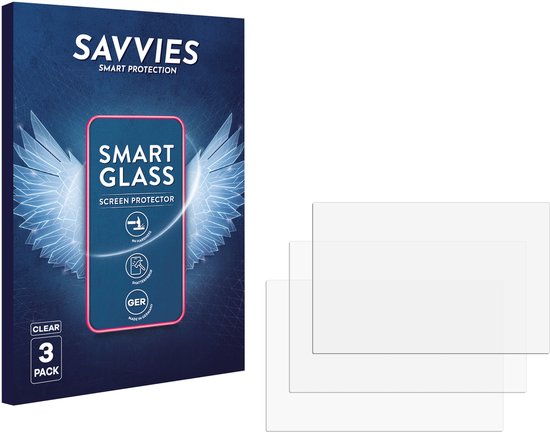 Lot de 3 protections d'écran Savvies - compatibles avec Canon EOS R100 - film protecteur en verre transparent