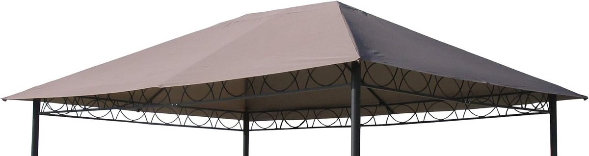 Reserve Dakhoes voor Paviljoen 3x4 Meter - Taupe Vervangend Zeil