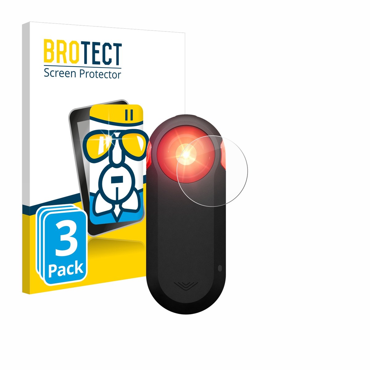 Screenprotector 3 Stuks voor Garmin Varia RTL516 Beschermglas transparant