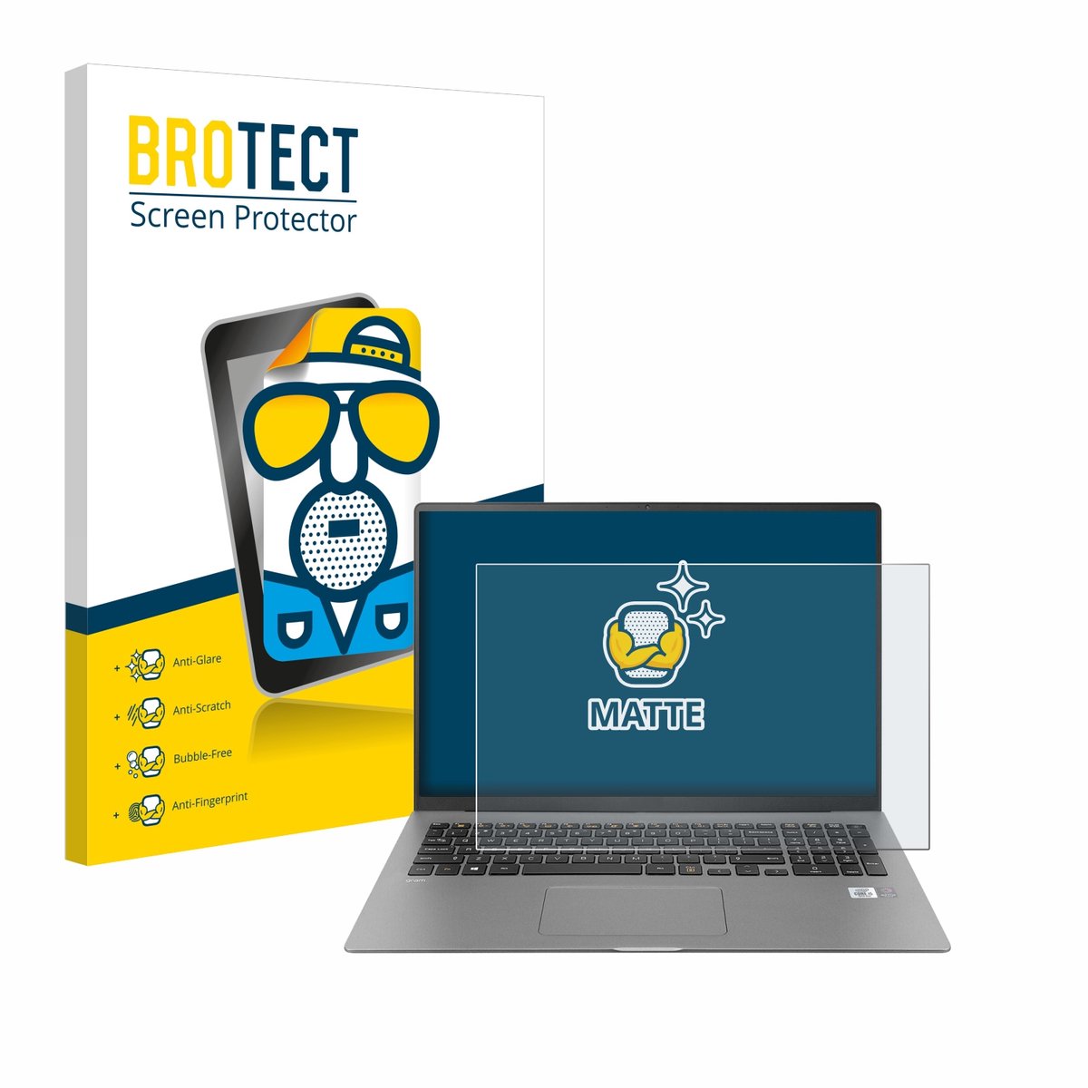 BROTECT - Screenprotector voor LG gram 17'' 2021 - Folie Beschermfolie matte