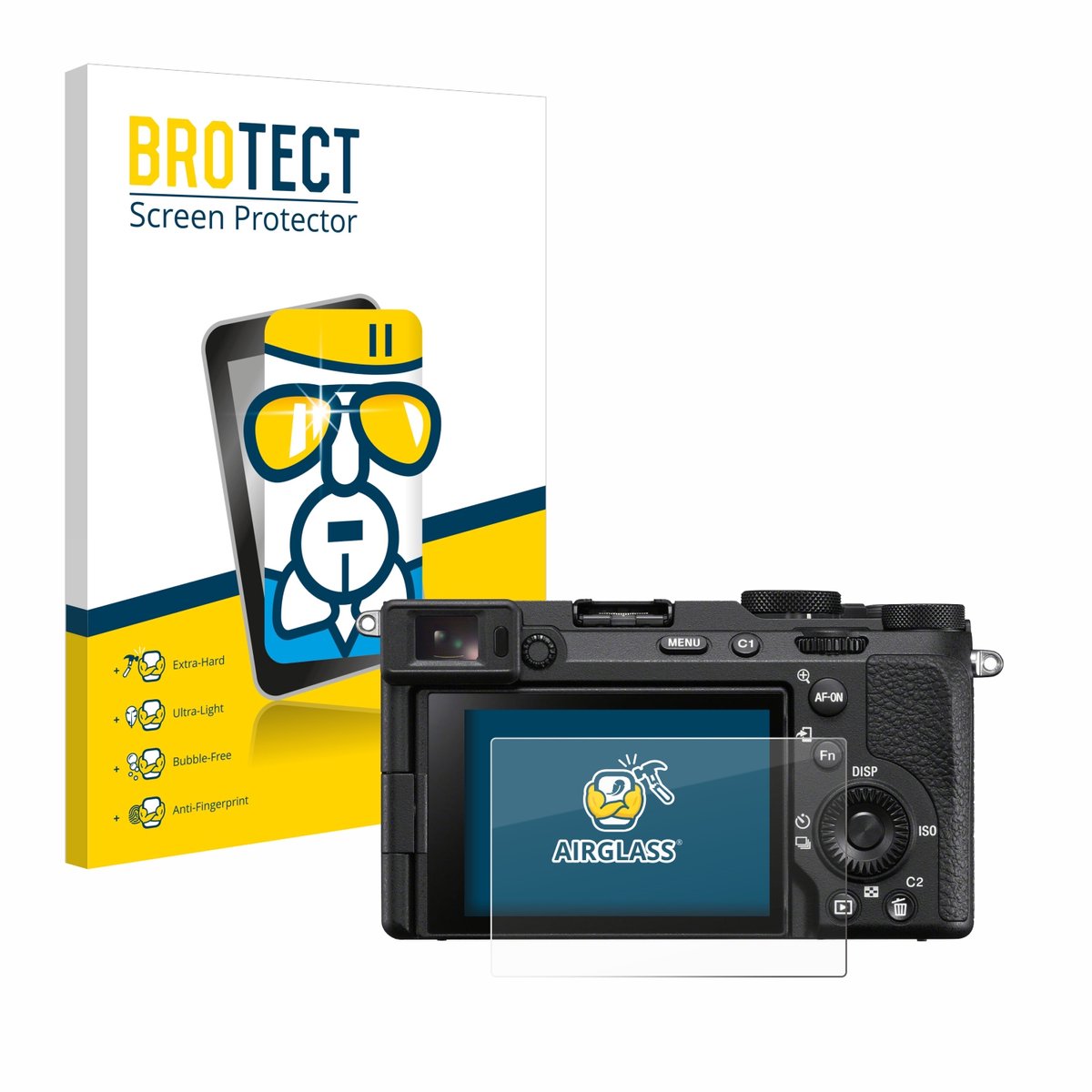 Screenprotector voor Sony Alpha 7CR Beschermglas transparant