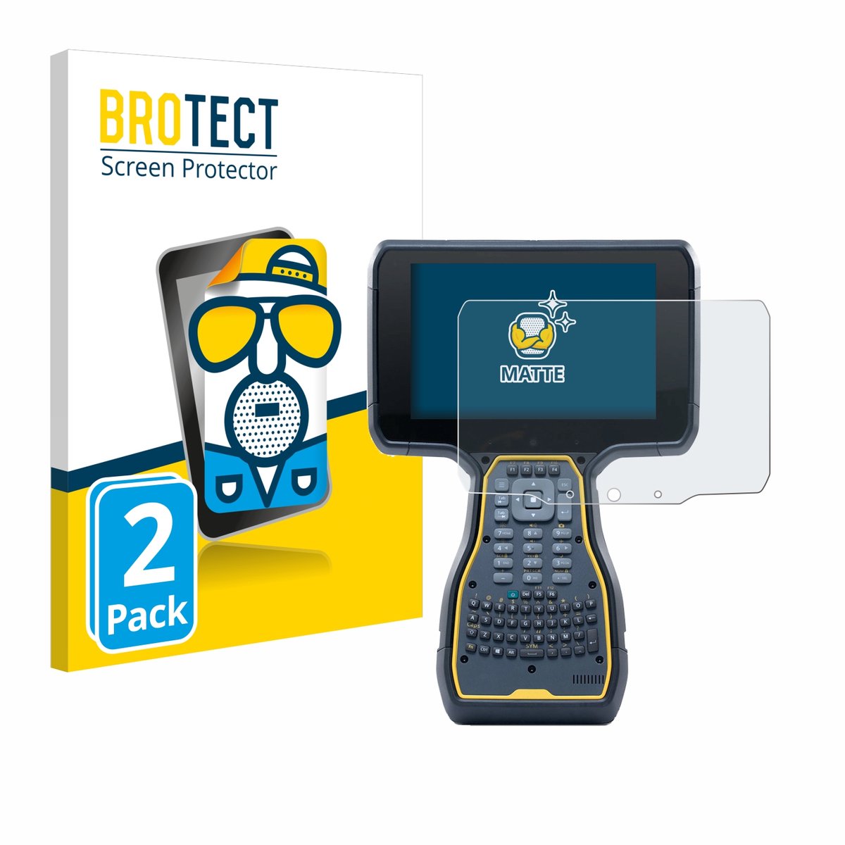 BROTECT - Screenprotector voor Trimble TSC7 Controller - Folie Beschermfolie matte 2 Stuks