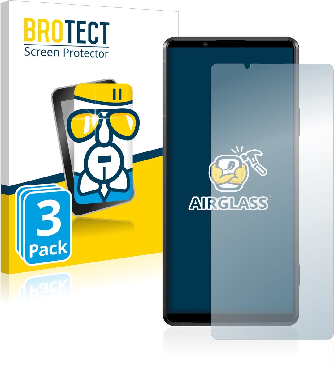 Screenprotector 3 Stuks voor Sony Xperia Pro-I Beschermglas transparant