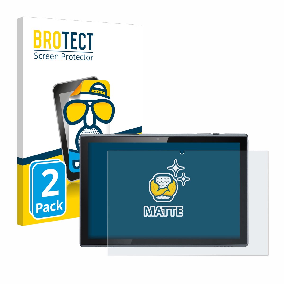 BROTECT - Screenprotector voor Acer ACTAB1022 - Folie Beschermfolie matte 2 Stuks