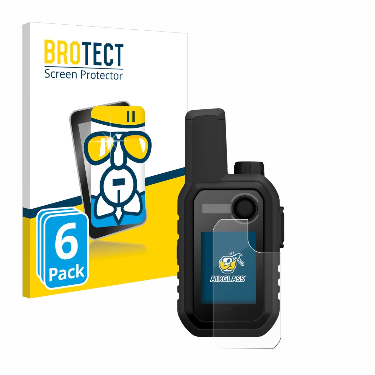 Screenprotector 6 Stuks voor Garmin Alpha 10 K Beschermglas transparant