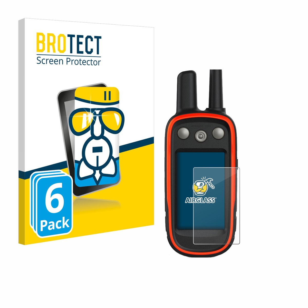 Screenprotector 6 Stuks voor Garmin Atemos 100 Beschermglas transparant