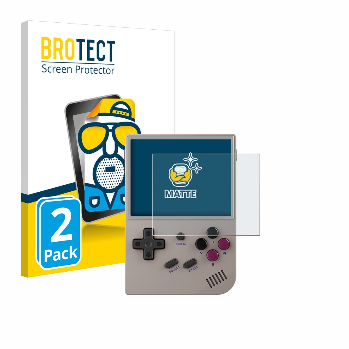 BROTECT - Screenprotector voor Anbernic RG35XX Plus - Folie Beschermfolie matte 2 Stuks