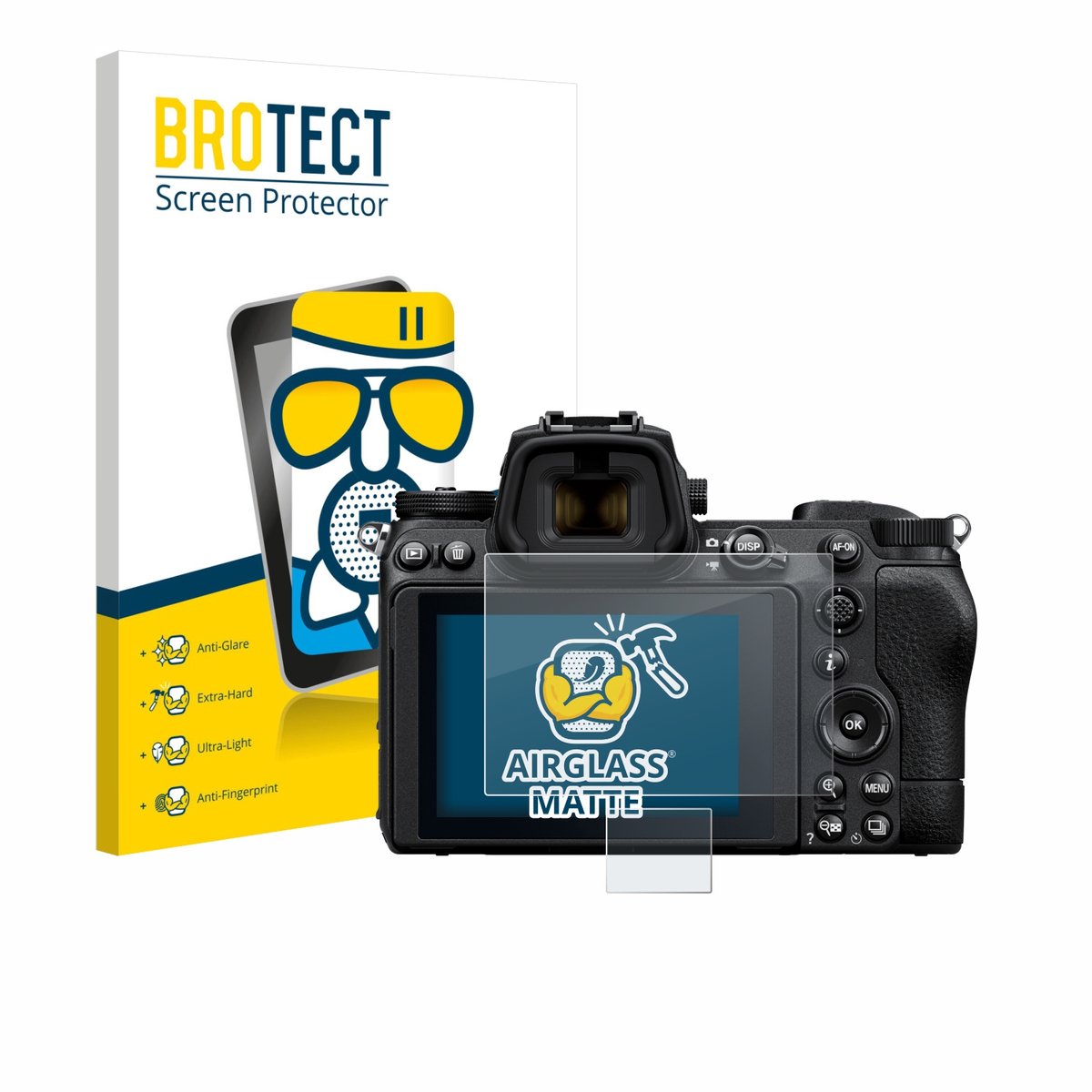 BROTECT - Screenprotector voor Nikon Z 6 II - Folie Beschermfolie Beschermglas matte