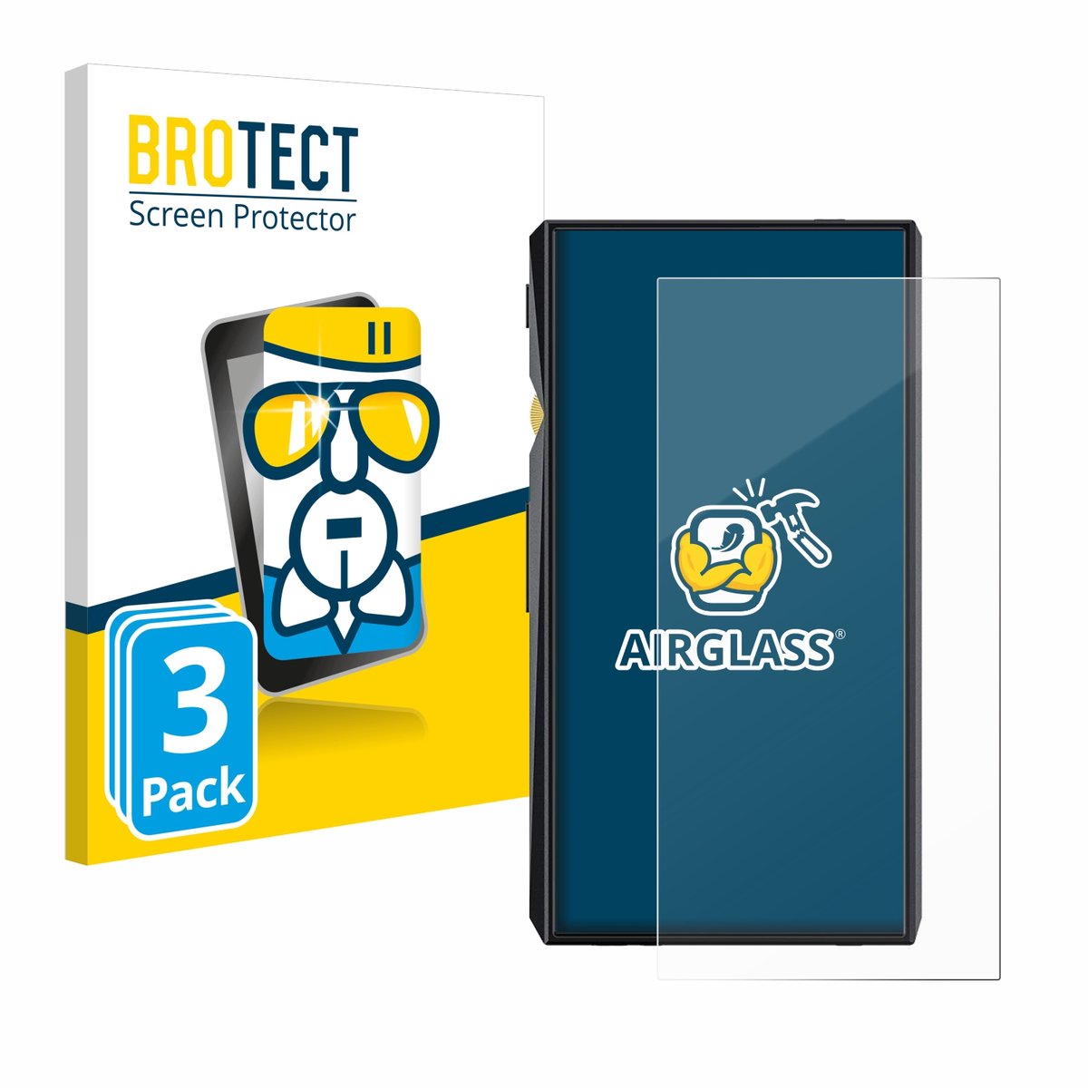 Screenprotector 3 Stuks voor FiiO M11 Pro Beschermglas transparant